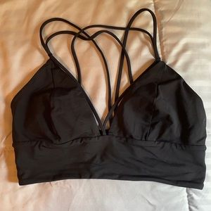 Lululemon SZ 8 Black Strapy Sports bra
